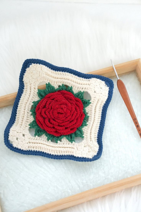 How to Create Adorable Crochet Rose Granny Squares - A Step-by-Step Guide How to Create Adorable Crochet Rose Granny Squares - A Step-by-Step Guide