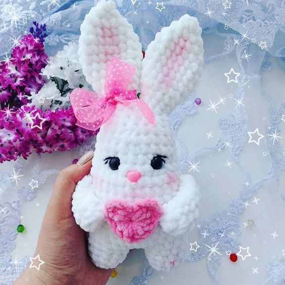 Create Your Own Adorable Crochet Amigurumi Valentine Bunny - A DIY Craft Project
