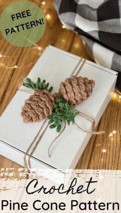 Unleash Your Creativity with This Beautiful Crochet Pinecone Project for Home Decor