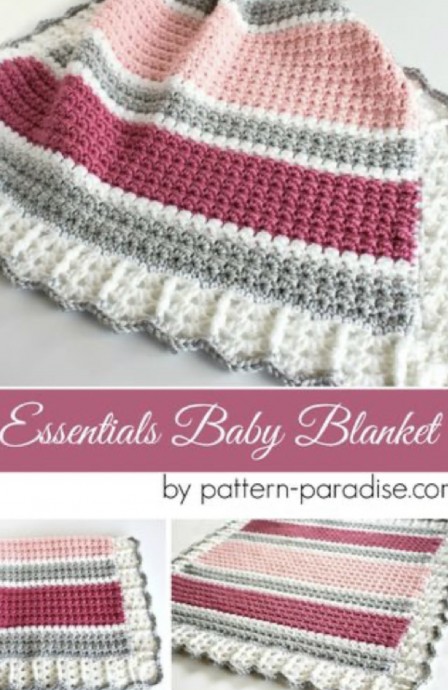 Crochet Essentials Baby Blanket Pattern (FREE)