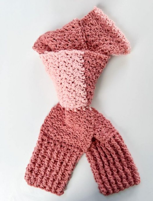 Crochet Patchouli Rose Scarf