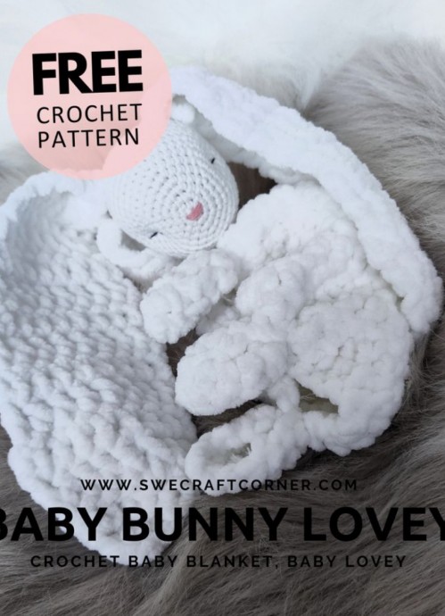 Crochet Baby Bunny Lovey (Free Pattern)