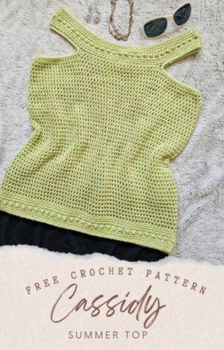 Round Yoke Crochet Top