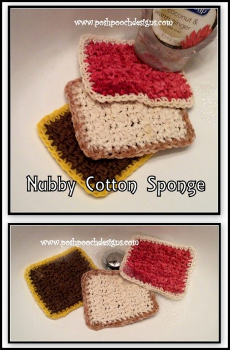 Crochet Nubby Cotton Sponge