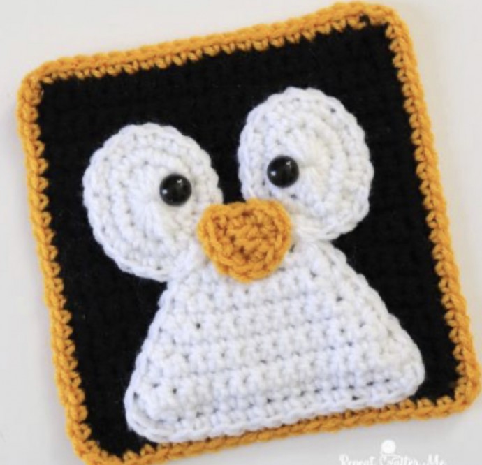 Crochet Penguin Square