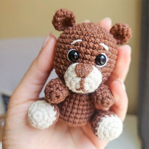 Crochet Little Brown Bear Amigurumi