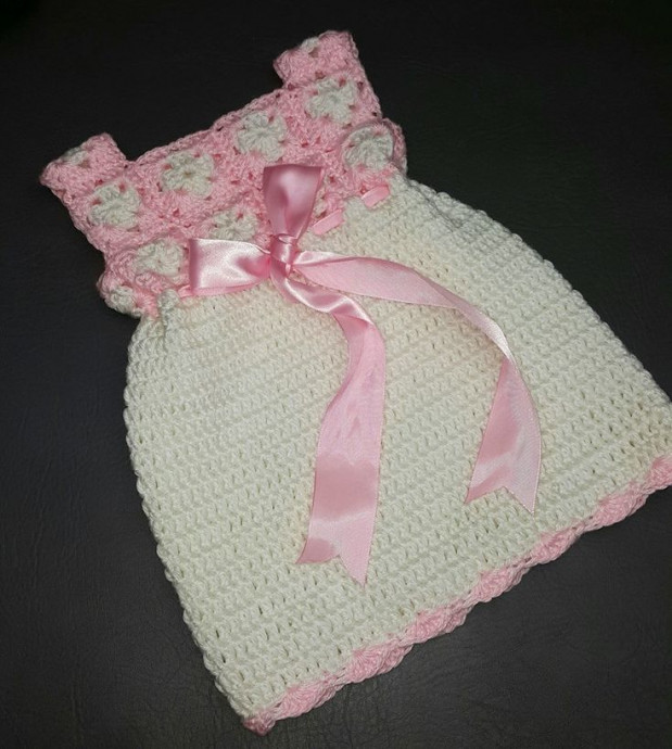 Crochet Mini Square Baby Dress