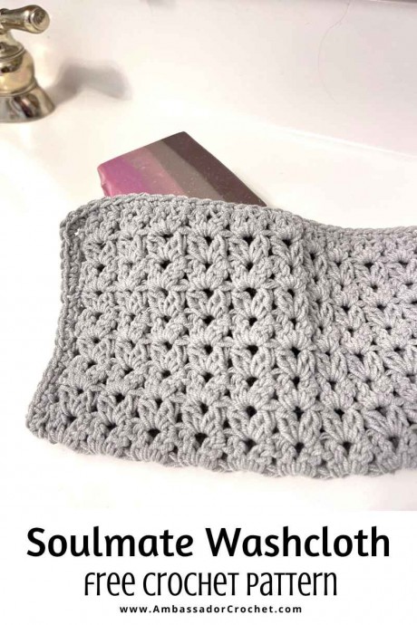Crochet Soulmate Washcloth