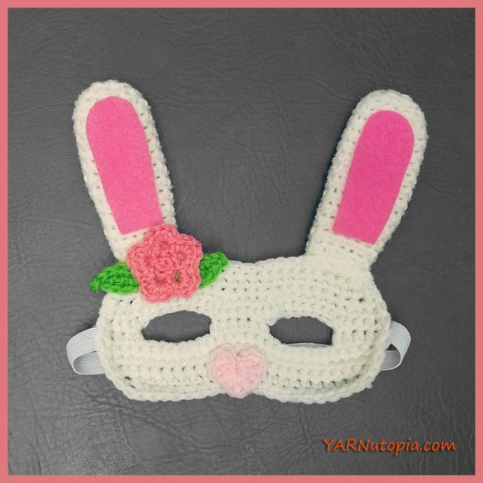 Crochet Bunny Rabbit Mask