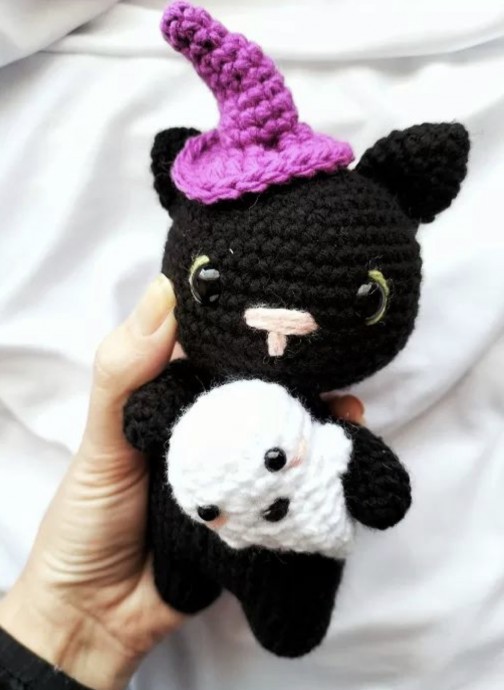 Crochet Halloween Cat
