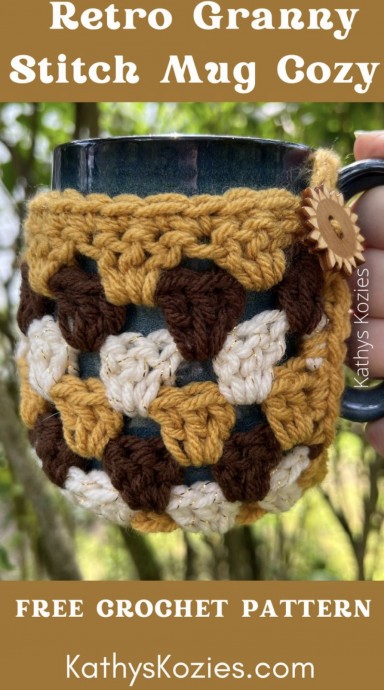 How to Make a Retro Granny Stitch Mug Cozy