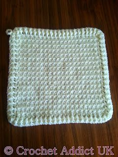 Crochet Waffle Washcloth