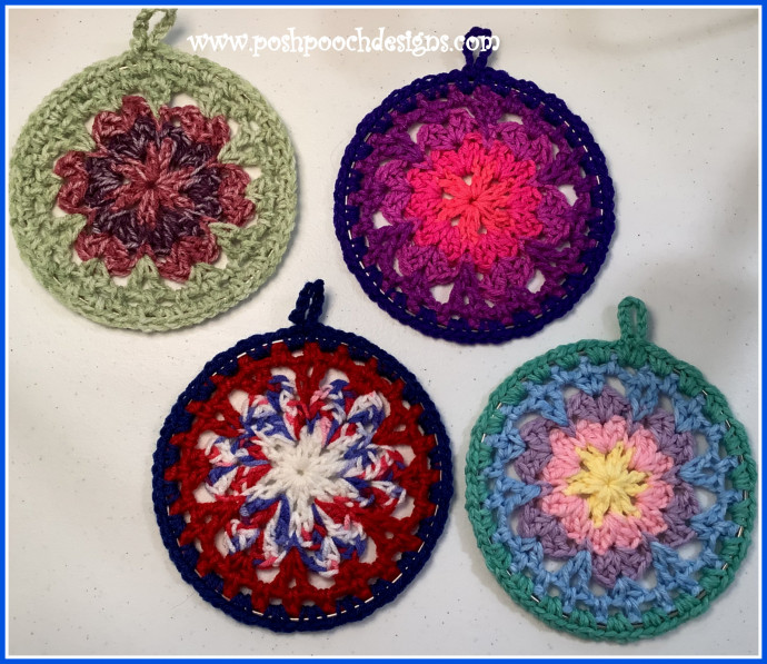 Crochet Mini Hanging Mandalas