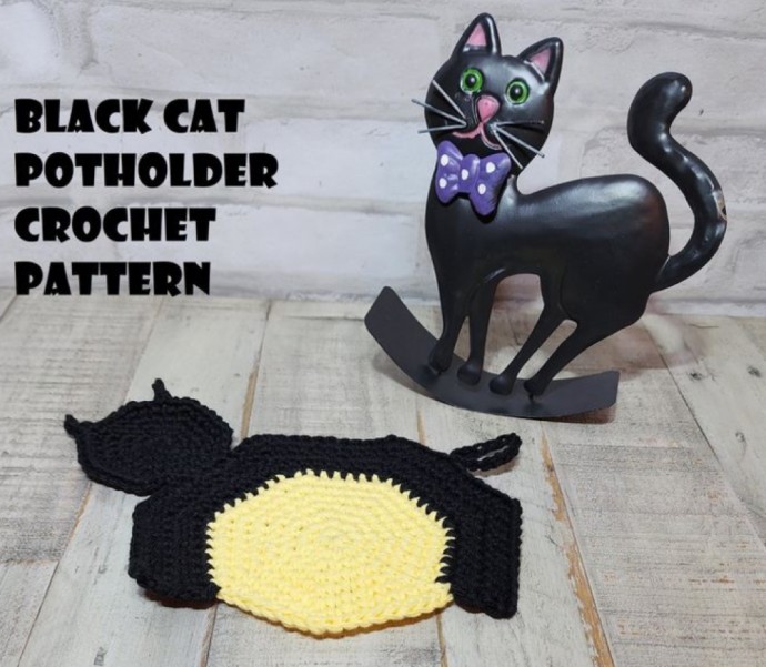 Create Your Own Adorable Black Cat Potholder: A Fun Crochet Project for Cat Lovers Create Your Own Adorable Black Cat Potholder: A Fun Crochet Project for Cat Lovers