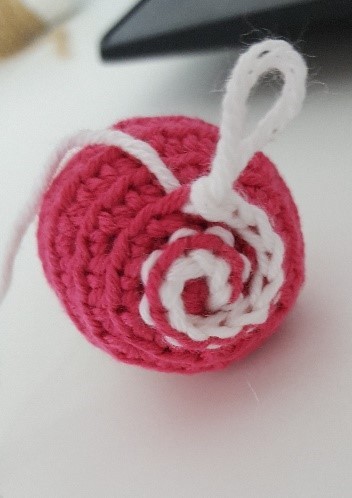 Crochet Ice Cream with Key Chain