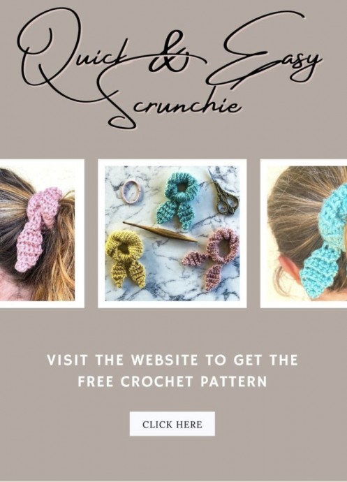 Quick & Easy Crochet Scrunchie