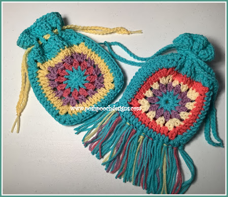 Crochet Cluster Flower Granny Bag