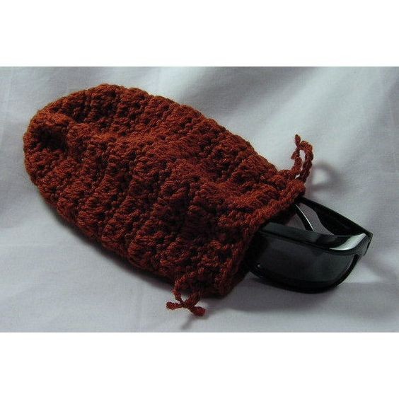 Adorable Crochet Drawstring Sunglass Cases - Perfect Handmade Accessories for Your Shades Adorable Crochet Drawstring Sunglass Cases - Perfect Handmade Accessories for Your Shades