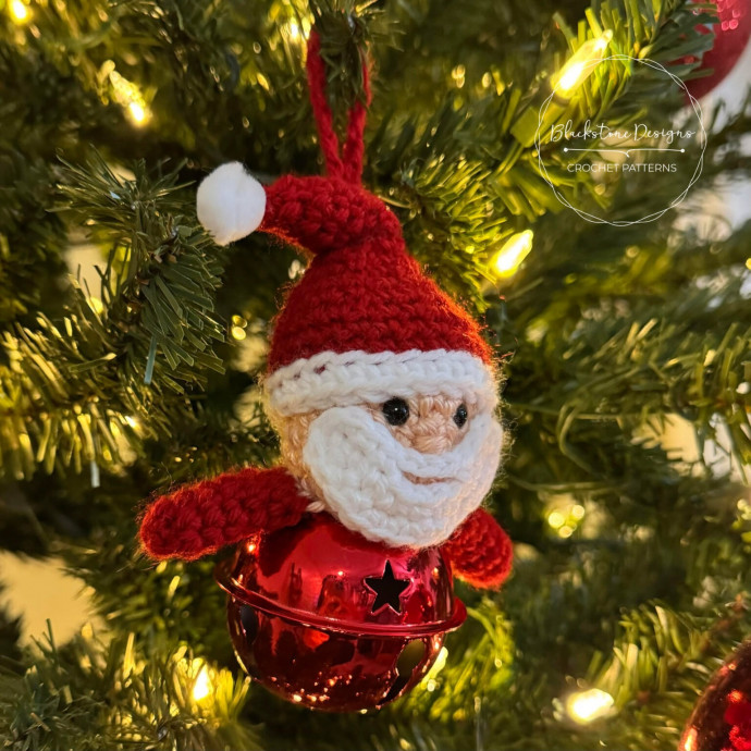 Create a Charming Crochet Santa Jingle Bell Ornament for Your Holiday Decor Create a Charming Crochet Santa Jingle Bell Ornament for Your Holiday Decor