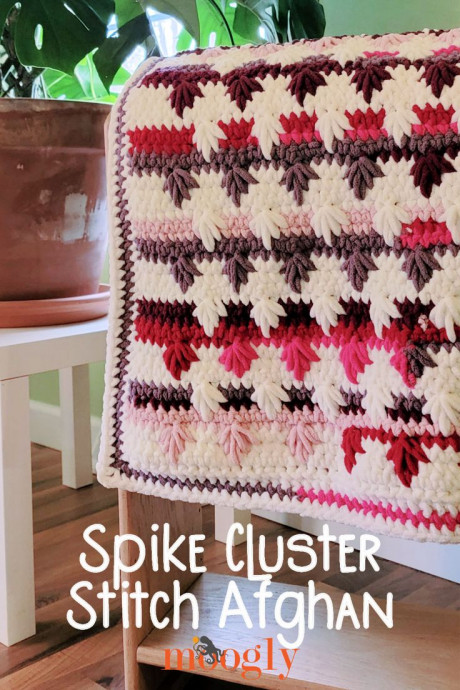 Create a Cozy Crochet Spike Cluster Stitch Afghan for Chilly Evenings