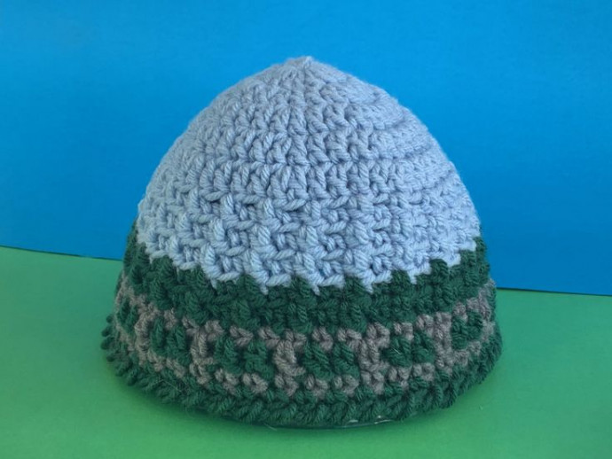Crochet Train Track Beanie