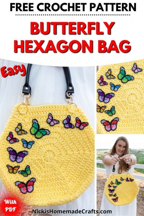 Create Your Own Butterfly Hexagon Bag: A Stylish Crochet Tutorial