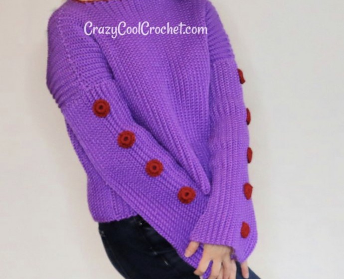 Crochet Ribbed Sweater Free Pattern