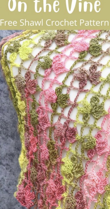 Crochet Lacy Rectangle Shawl