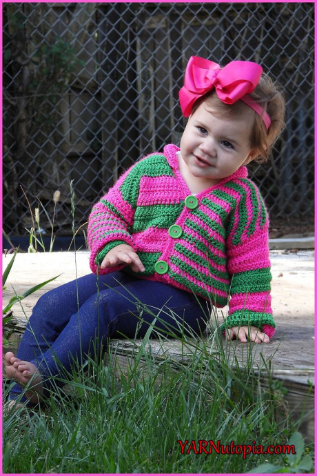 Crochet Offbeat Baby Cardigan