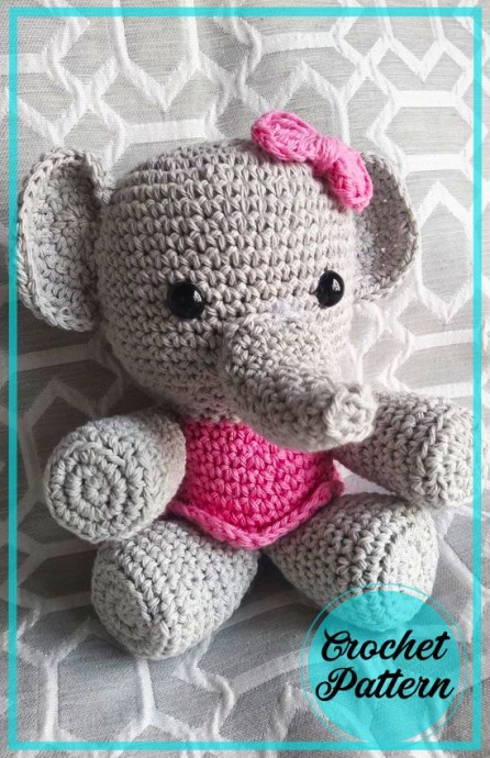 Create Your Own Adorable Amigurumi Elephant with This Easy Crochet Pattern