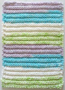 Create a Charming Striped Ribbed Crochet Dishcloth for Your Kitchen