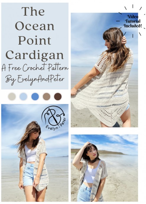 The Ocean Point Cardigan Crochet Pattern