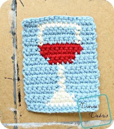 Crochet Wine Glass Coaster Crochet Wine Glass Coaster
