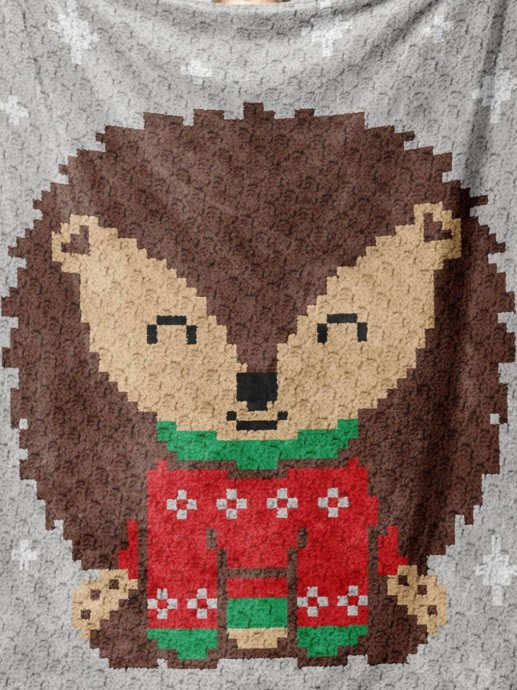 Crochet Hedgehog Blanket (Free Pattern)