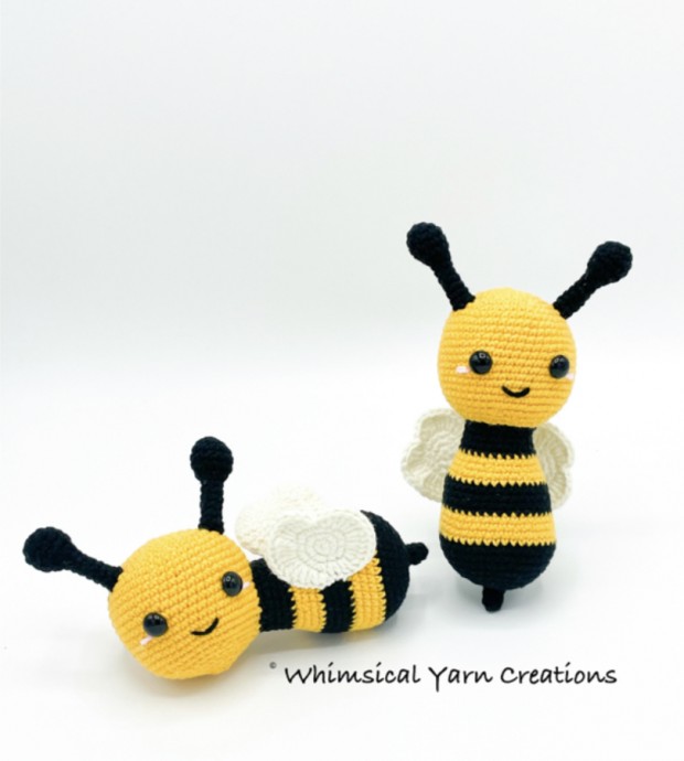 Free Crochet Pattern: Honey the Bee Toy