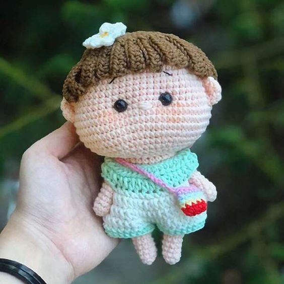 Crochet Little Girl Doll Crochet Pattern