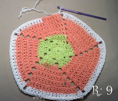 Crochet Pinwheel Washcloth