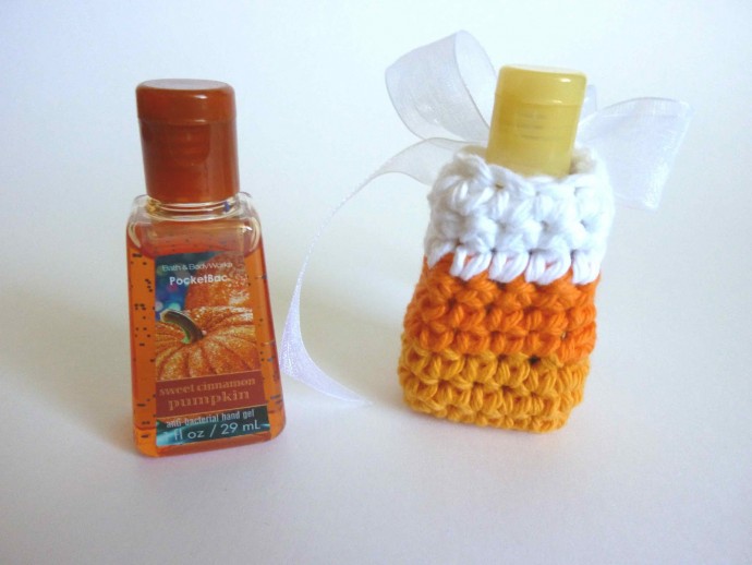 Adorable Crochet Candy Corn Hand Sanitizer Covers for Fun and Practical Use Adorable Crochet Candy Corn Hand Sanitizer Covers for Fun and Practical Use