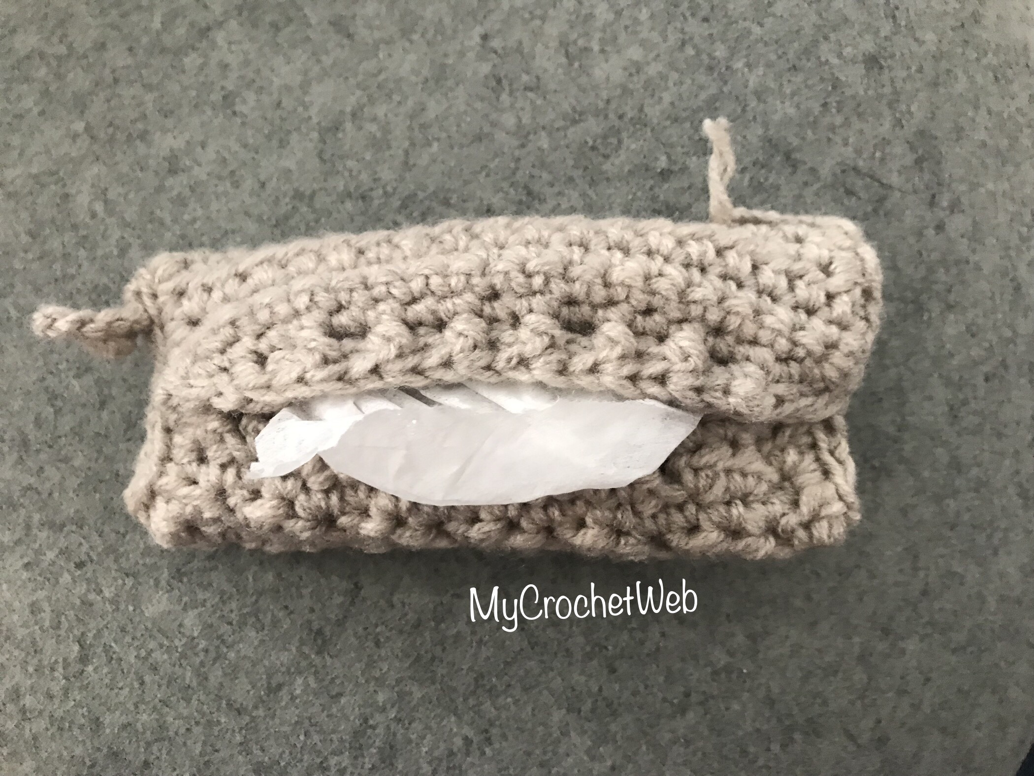 Create a Charming Crochet Mini Pocket Tissue Holder for Stylish Convenience