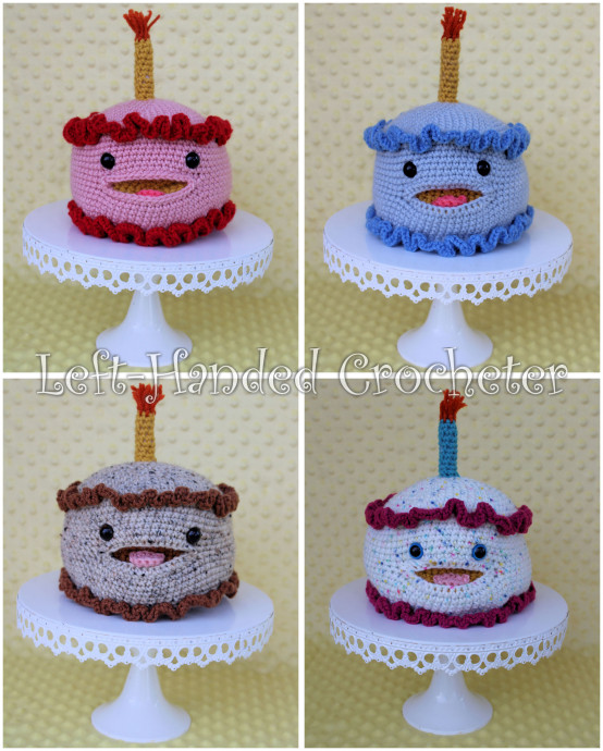 Create a Whimsical Crochet Smiling Birthday Cake for Special Occasions Create a Whimsical Crochet Smiling Birthday Cake for Special Occasions