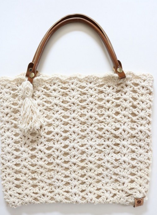 Crochet Market Tote Bag