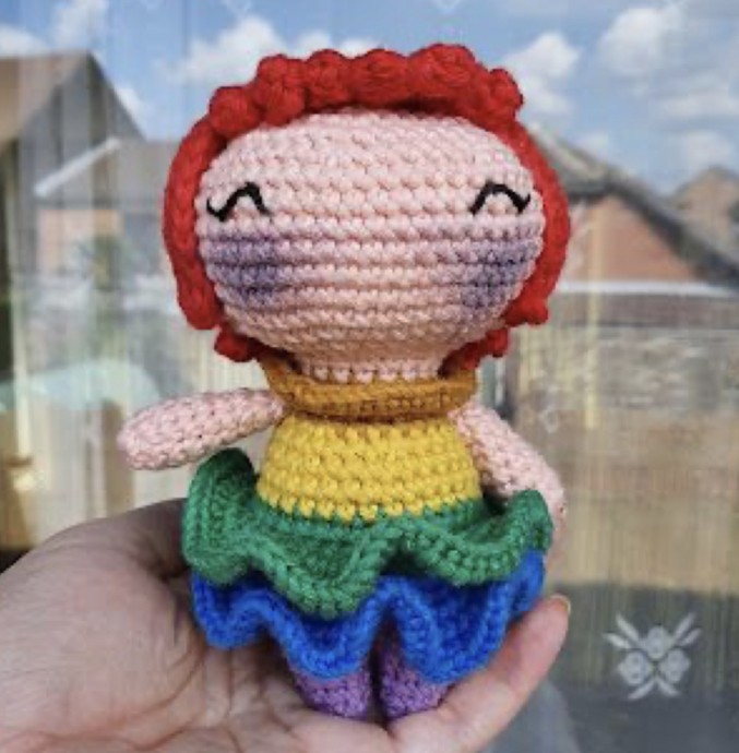 Crochet Rainbow Girl