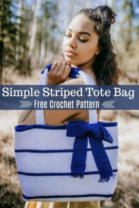 Discover the Handcrafted Crochet Striped Tote Bag for Everyday Use Discover the Handcrafted Crochet Striped Tote Bag for Everyday Use
