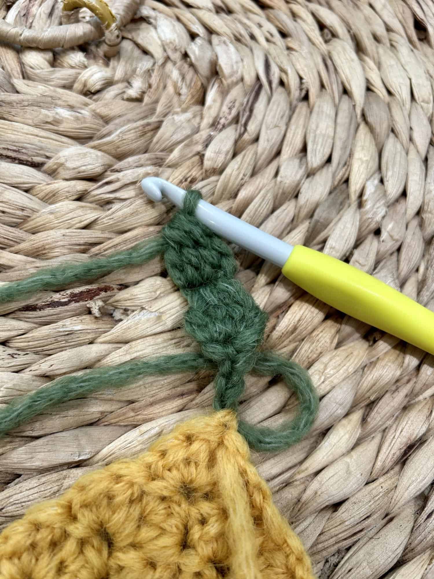 Crochet Color-Block Scarf