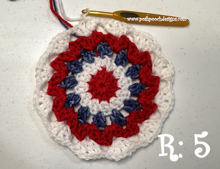 Crochet Red, White And Blue Patriotic Bucket Hat