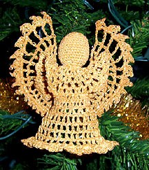 Crochet Angel Melba Ornament