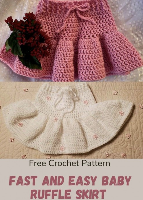 Crochet Baby Ruffle Skirt