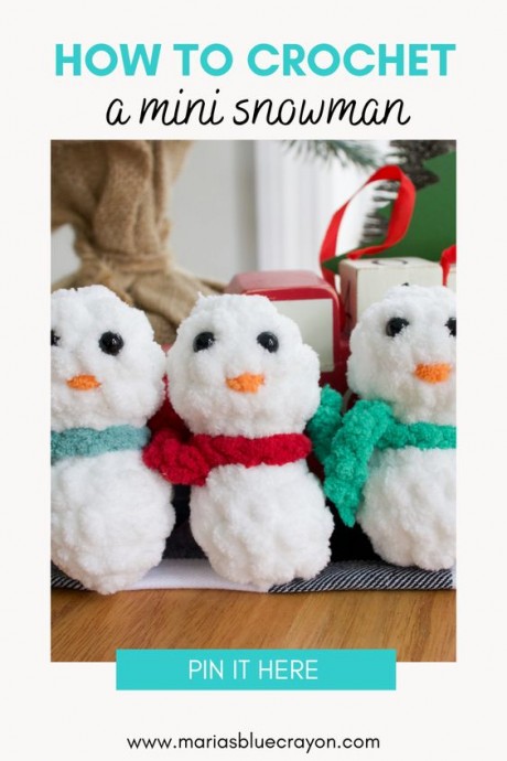 Crochet Mini Snowman