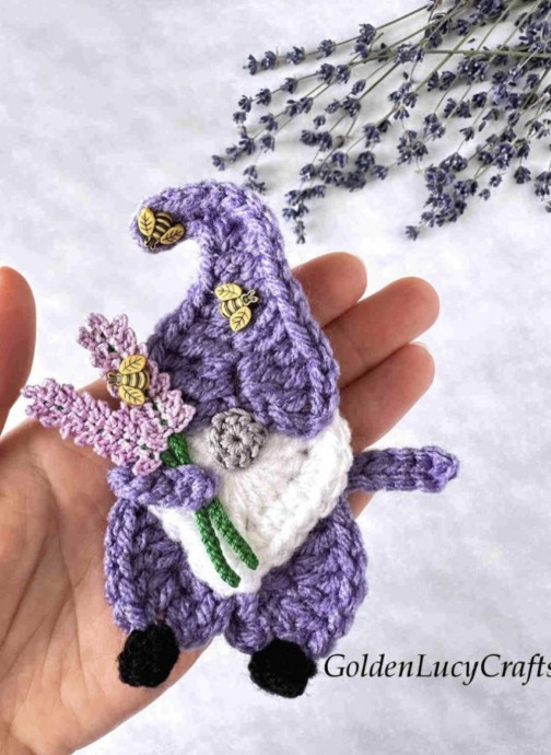 Crochet Lavender Gnome (Free Pattern)