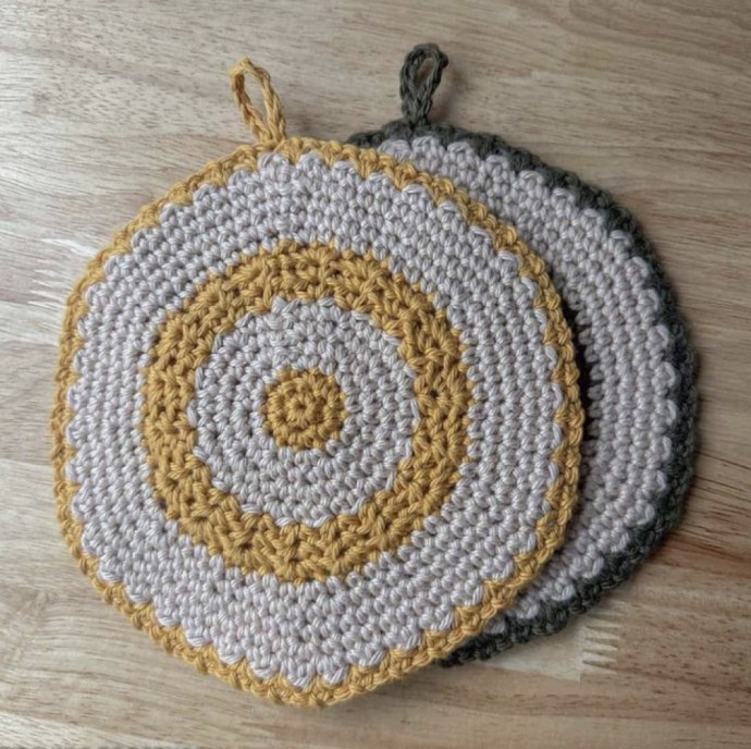 Crochet Round Trivet Potholder